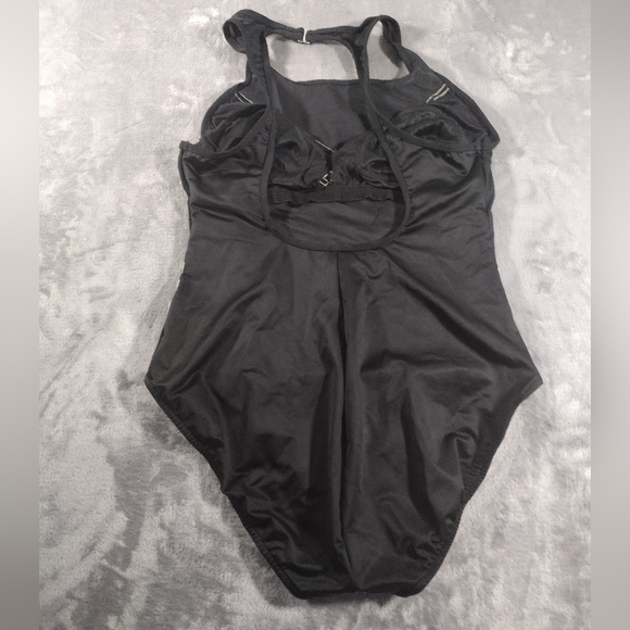 Miraclesuit One Piece Swimsuit Womens Size 16 Black - Picture 3 of 8